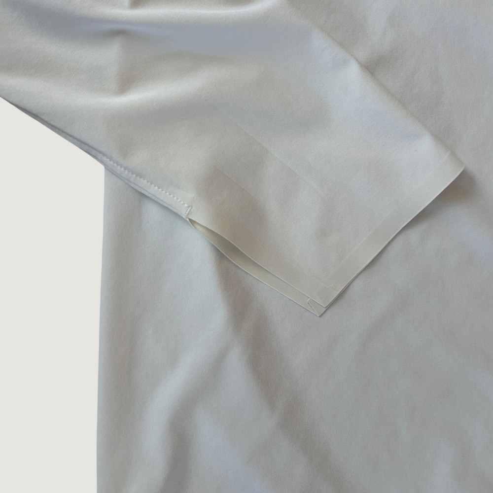 Athleta Urbanite White Long Sleeve Button Down Shirt Women XL Travel Stretch - Picture 4 of 5